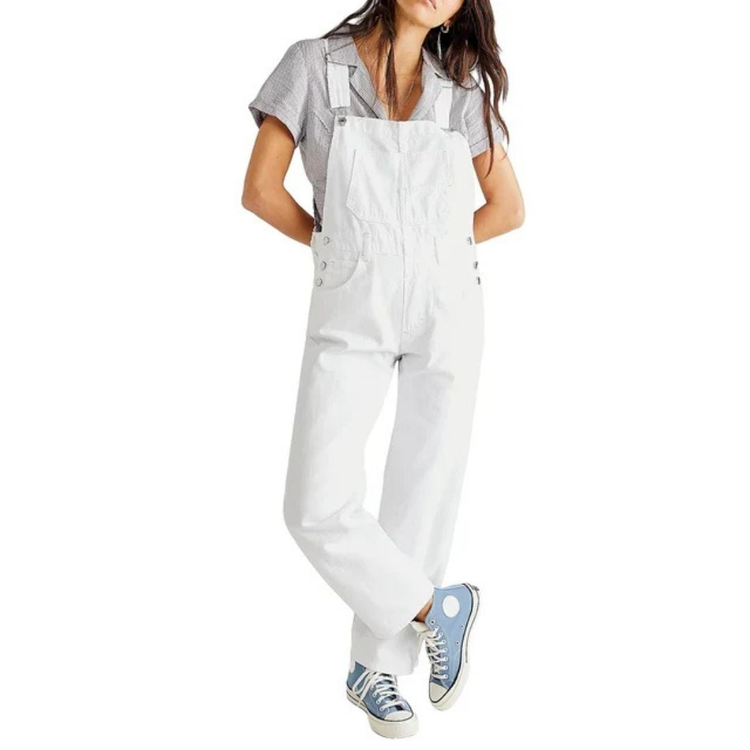 Overalls | Adjustable Straps | Loose Fit | Denim Overalls | Women's Overalls-Myra Lina