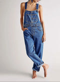 Overalls | Adjustable Straps | Loose Fit | Denim Overalls | Women's Overalls-Myra Lina