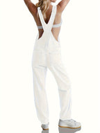 Overalls – Loose Fit – Straight Leg – Denim Overalls – Women's Denim Jumpsuit-Myra Lina