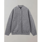 Oversized Bomber Jacket | Button Flap | Pockets | Oversized Jacket | Women's Jacket-Myra Lina