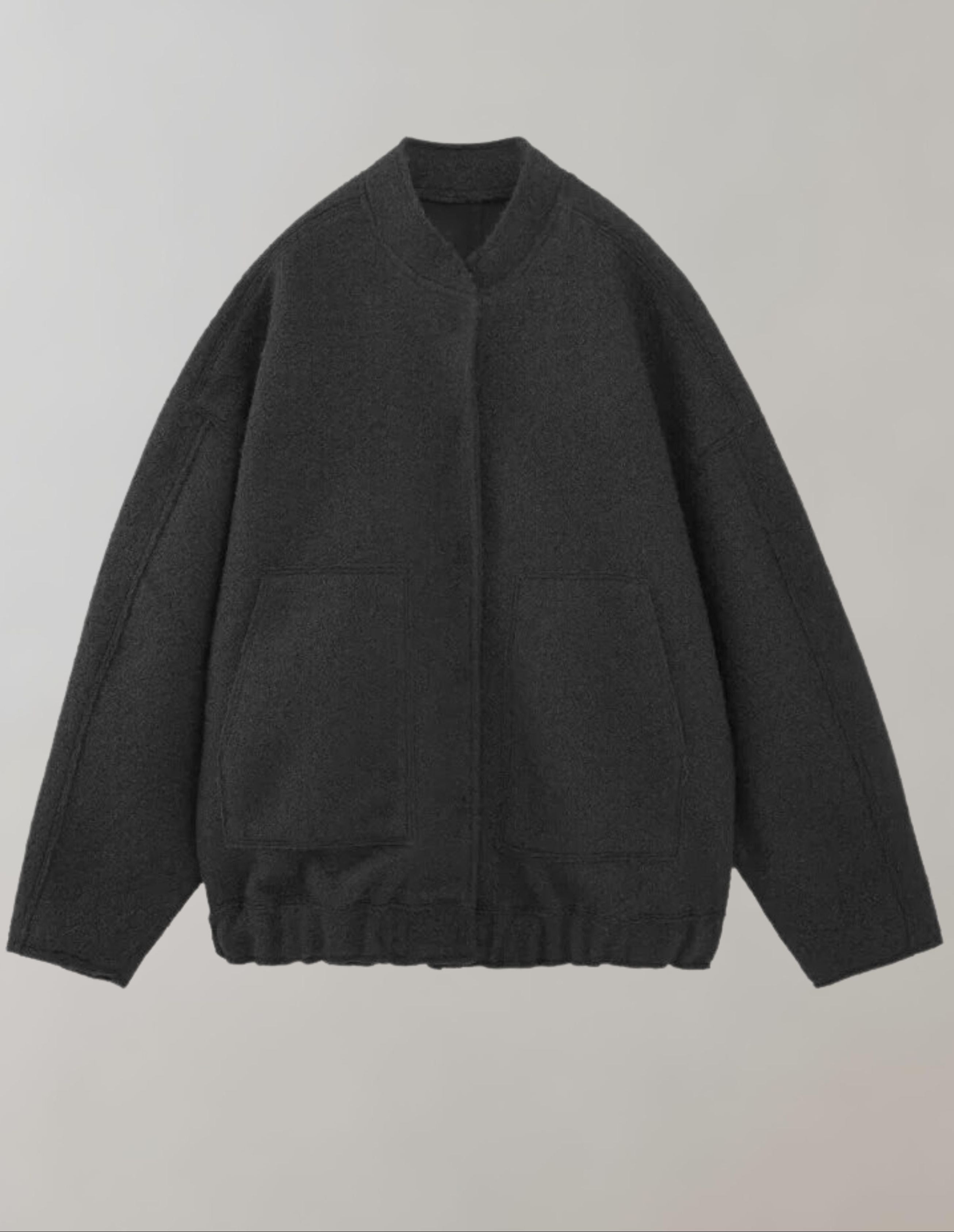 Oversized Bomber Jacket | Casual | Buttoned | Oversized Jacket | Women's Jacket-Myra Lina