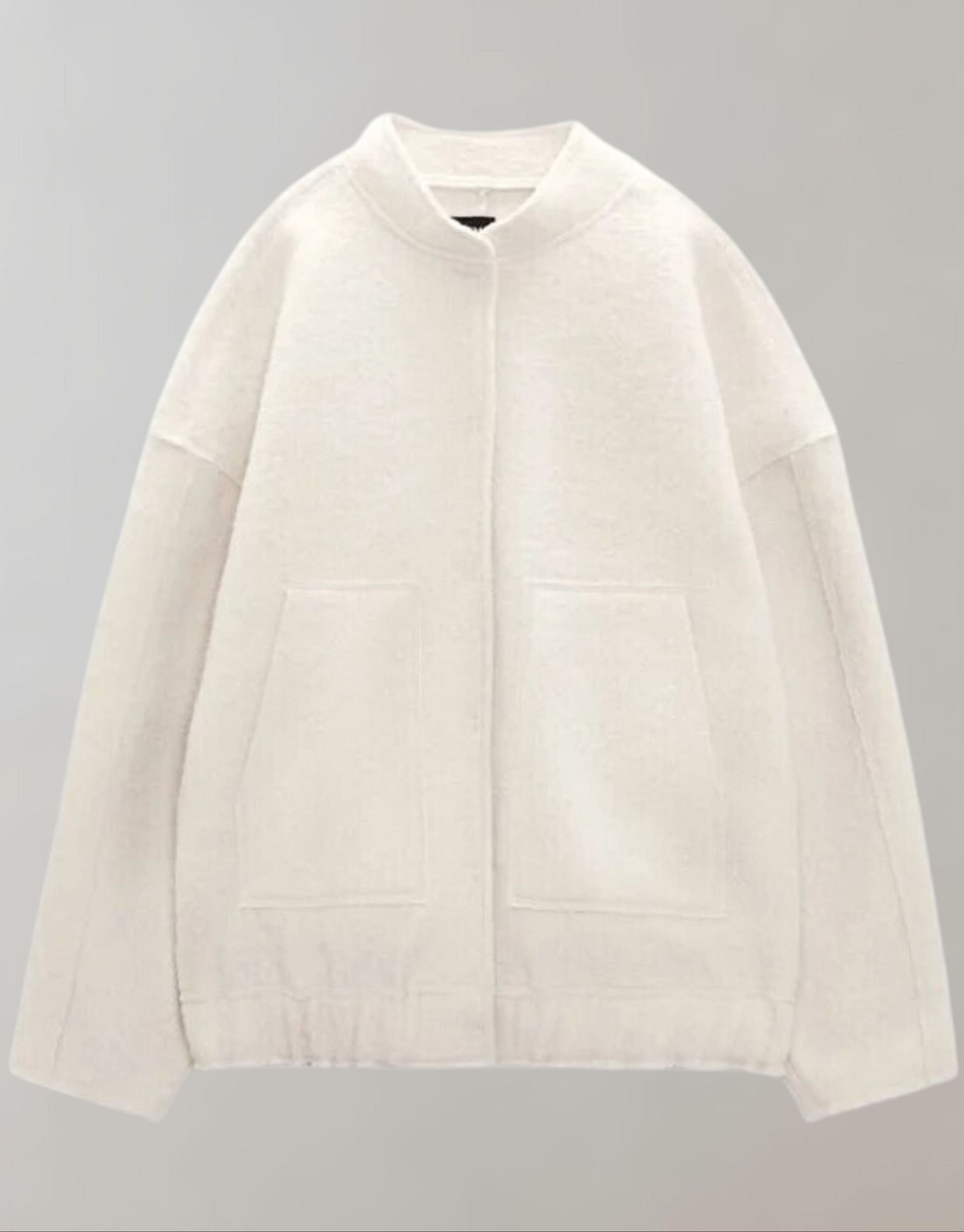 Oversized Bomber Jacket | Casual | Buttoned | Oversized Jacket | Women's Jacket-Myra Lina