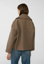 Oversized Jacket – Double-Breasted – Autumn – Short Trench Jacket – Women's Jacket-Myra Lina