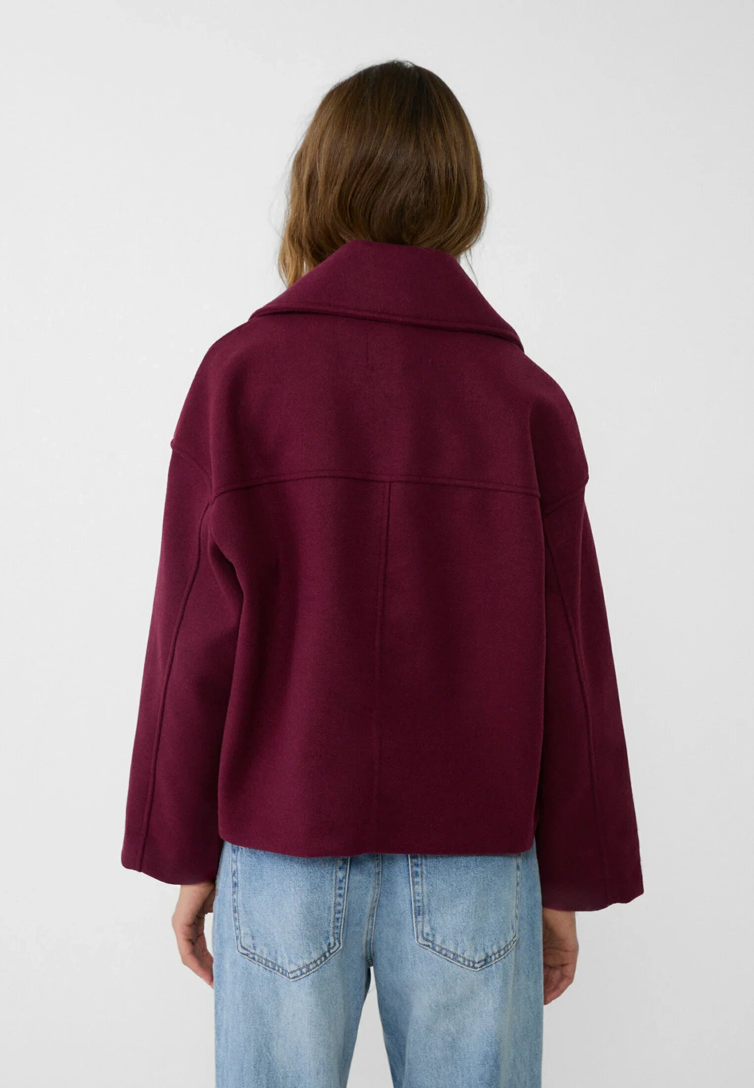 Oversized Jacket – Double-Breasted – Autumn – Short Trench Jacket – Women's Jacket-Myra Lina