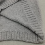 Oversized Sweater – Light Grey Loose-Fit Chunky Knit Sweater for Women-Myra Lina