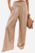 Palazzo Pants – Women's Linen Pants with High Waist and Wide Legs-Myra Lina