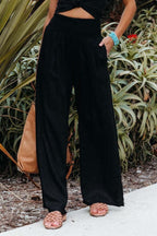 Palazzo Pants – Women's Linen Pants with High Waist and Wide Legs-Myra Lina