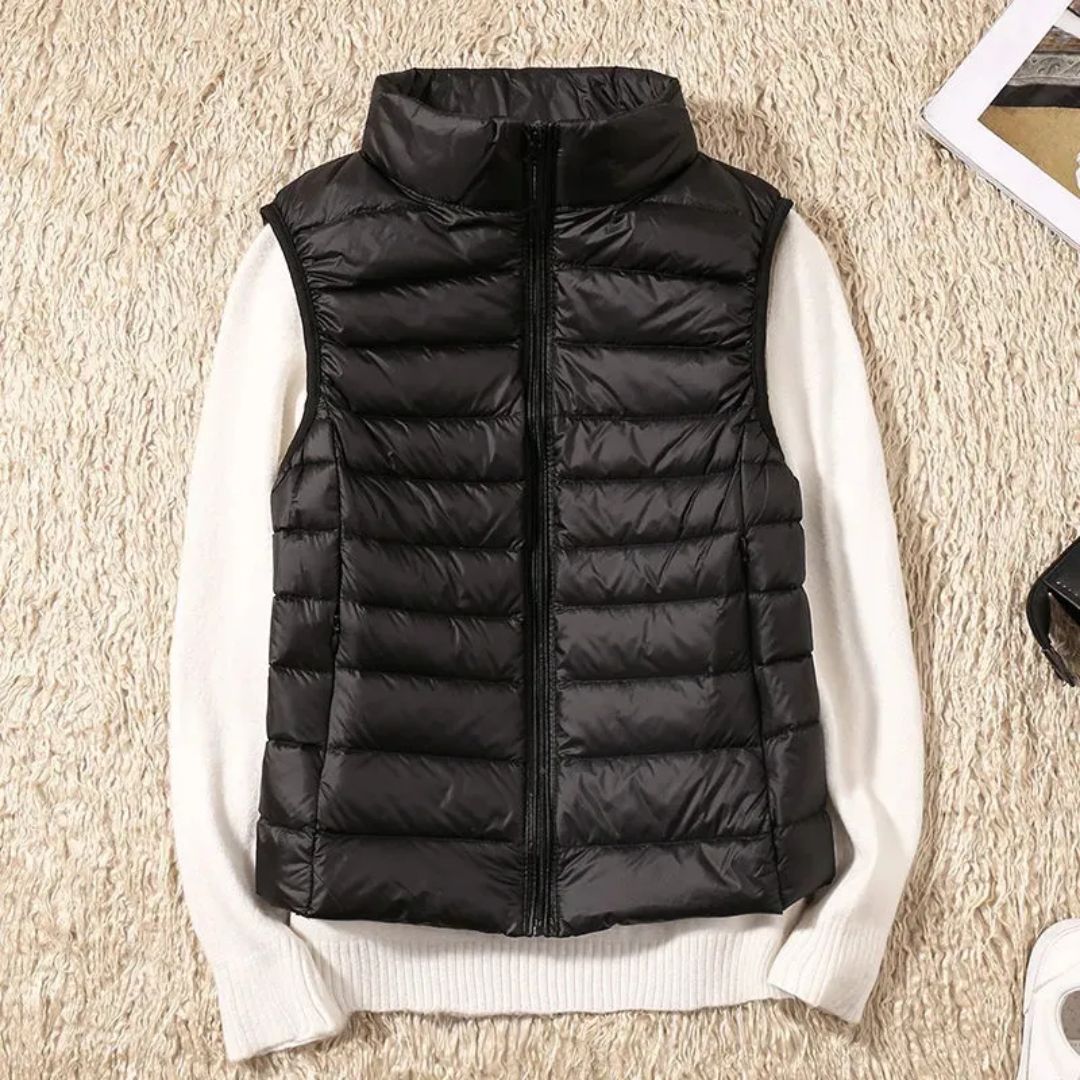 Puffer Gilet | Padded | Body Warmer | Down Vest | Women's Vest-Myra Lina
