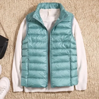 Puffer Gilet | Padded | Body Warmer | Down Vest | Women's Vest-Myra Lina