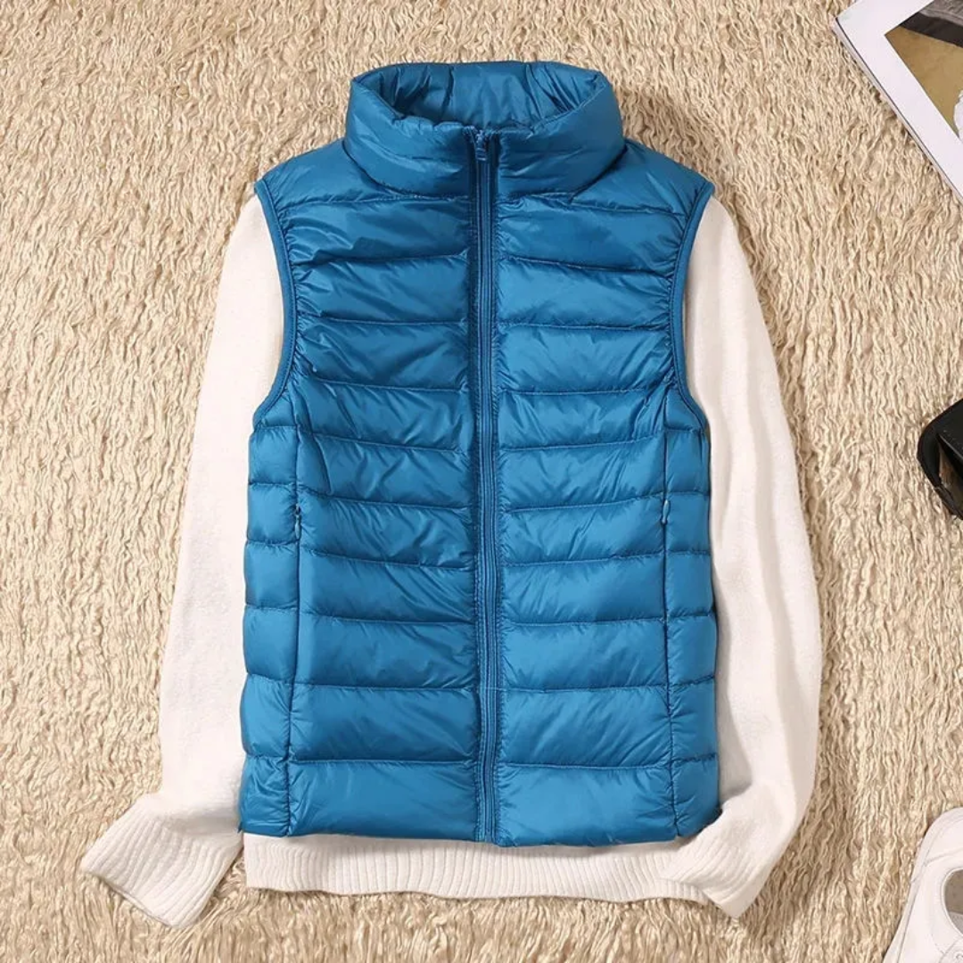 Puffer Gilet | Padded | Body Warmer | Down Vest | Women's Vest-Myra Lina