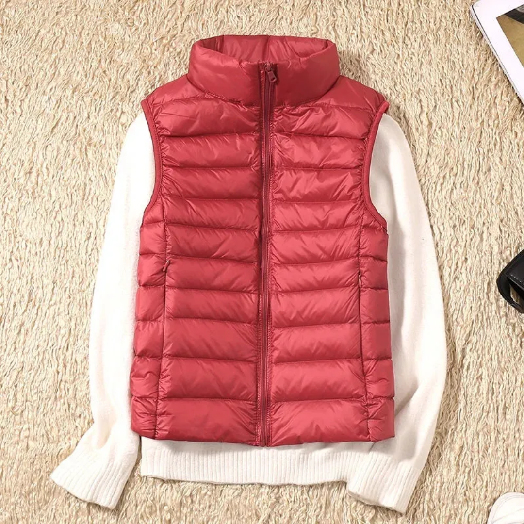 Puffer Gilet | Padded | Body Warmer | Down Vest | Women's Vest-Myra Lina