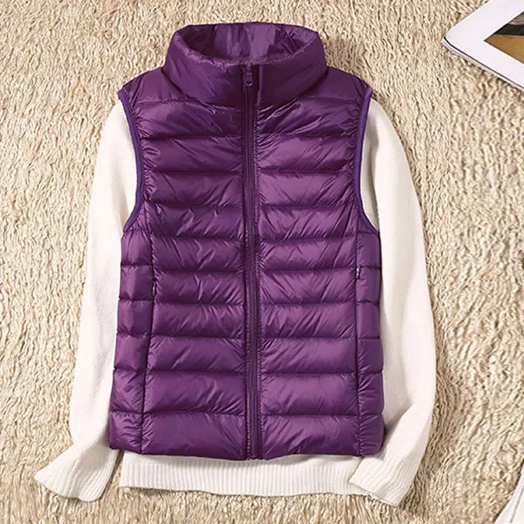 Puffer Gilet | Padded | Body Warmer | Down Vest | Women's Vest-Myra Lina