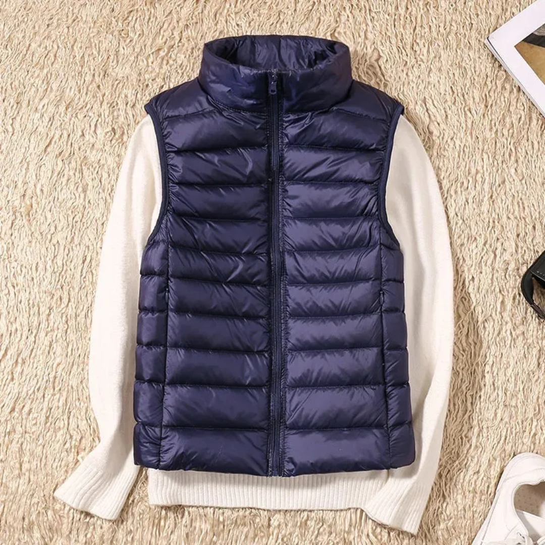 Puffer Gilet | Padded | Body Warmer | Down Vest | Women's Vest-Myra Lina