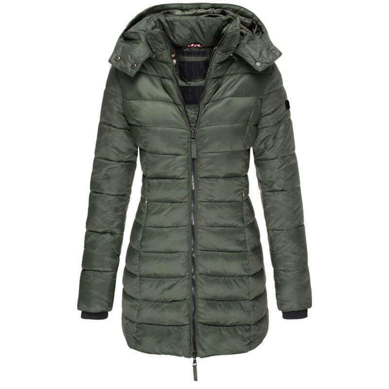 Puffer Jacket – Warm – Hooded – Down Jacket – Women's Winter Jacket-Myra Lina