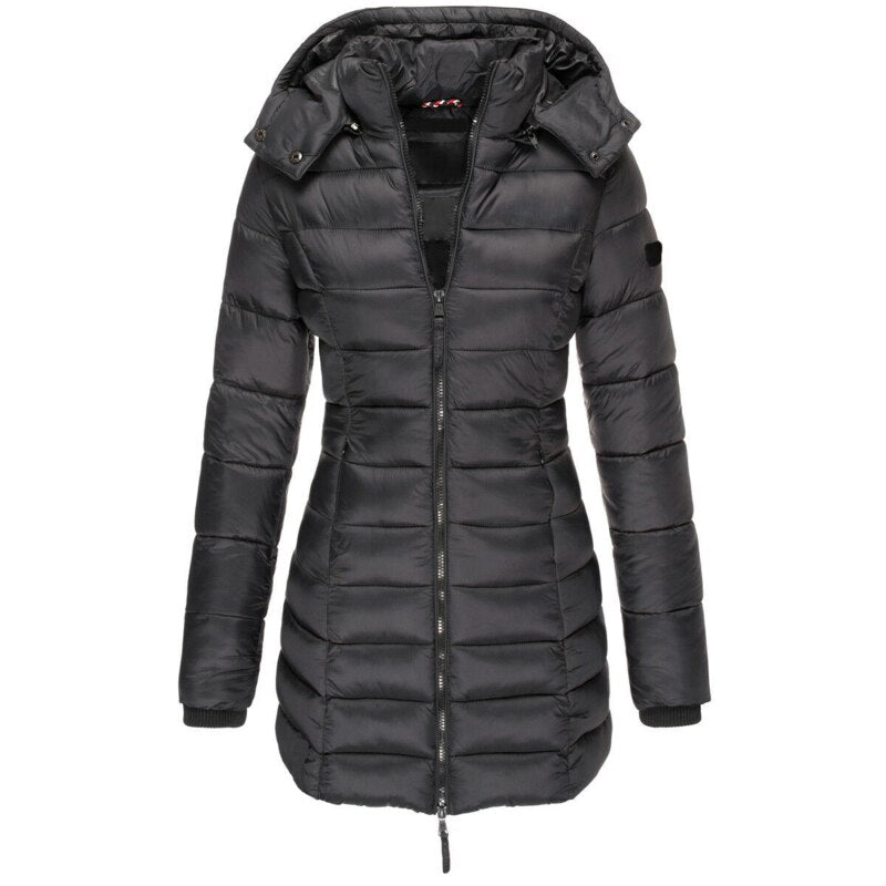 Puffer Jacket – Warm – Hooded – Down Jacket – Women's Winter Jacket-Myra Lina