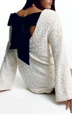 Sequin Dress – Long Sleeve Sparkling Mini Dress for Women's Party Wear-Myra Lina