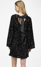 Sequin Dress – Long Sleeve Sparkling Mini Dress for Women's Party Wear-Myra Lina