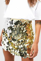 Sequin Skirt – Glittery – High Waist – Mini Skirt – Party Skirt-Myra Lina