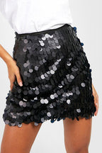 Sequin Skirt – Glittery – High Waist – Mini Skirt – Party Skirt-Myra Lina
