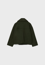 Short Trench Coat – Double-Breasted Short Trench Jacket with Loose Fit for Women-Myra Lina
