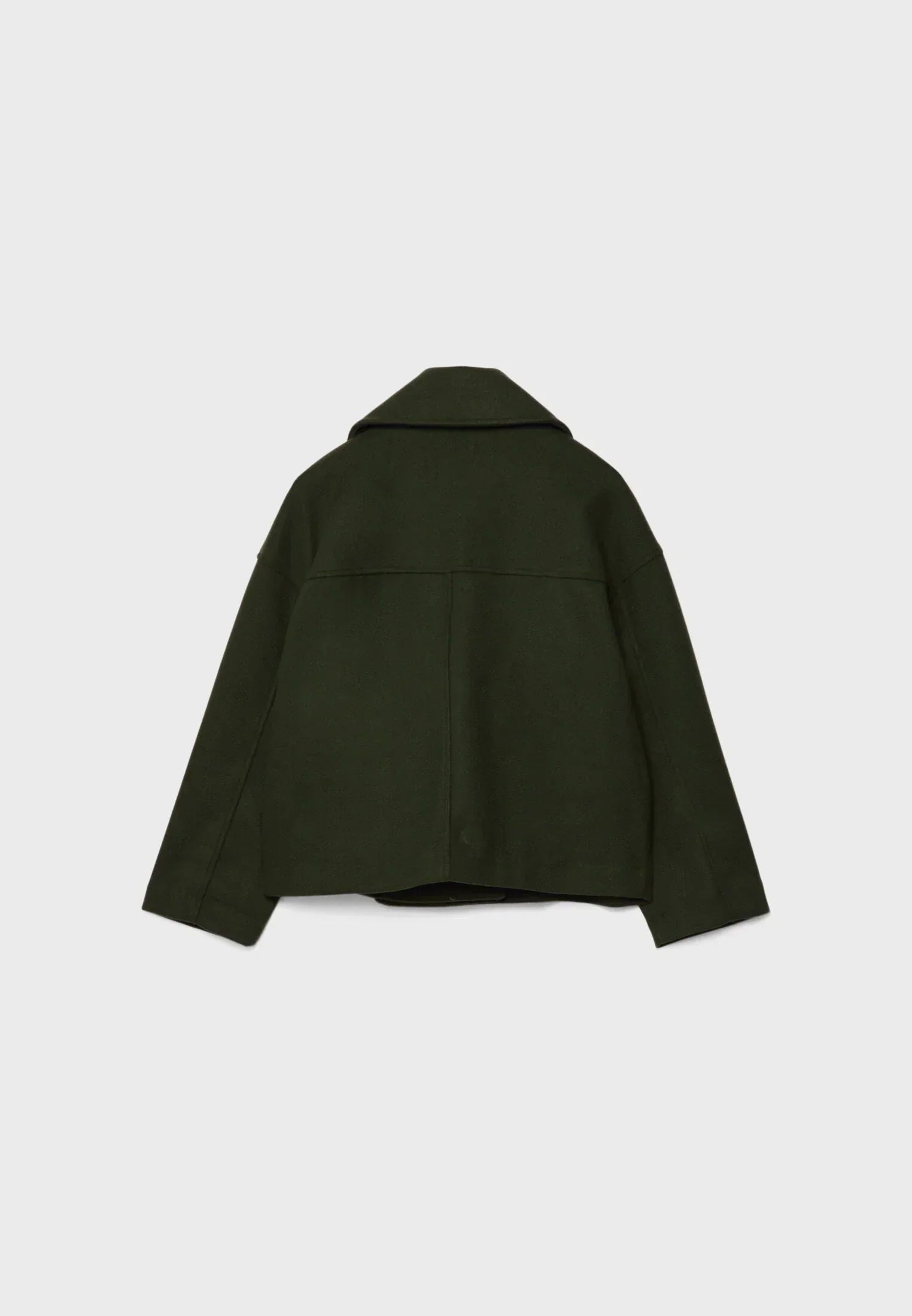 Short Trench Coat – Double-Breasted Short Trench Jacket with Loose Fit for Women-Myra Lina