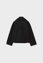 Short Trench Coat – Double-Breasted Short Trench Jacket with Loose Fit for Women-Myra Lina