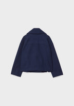 Short Trench Coat – Double-Breasted Short Trench Jacket with Loose Fit for Women-Myra Lina
