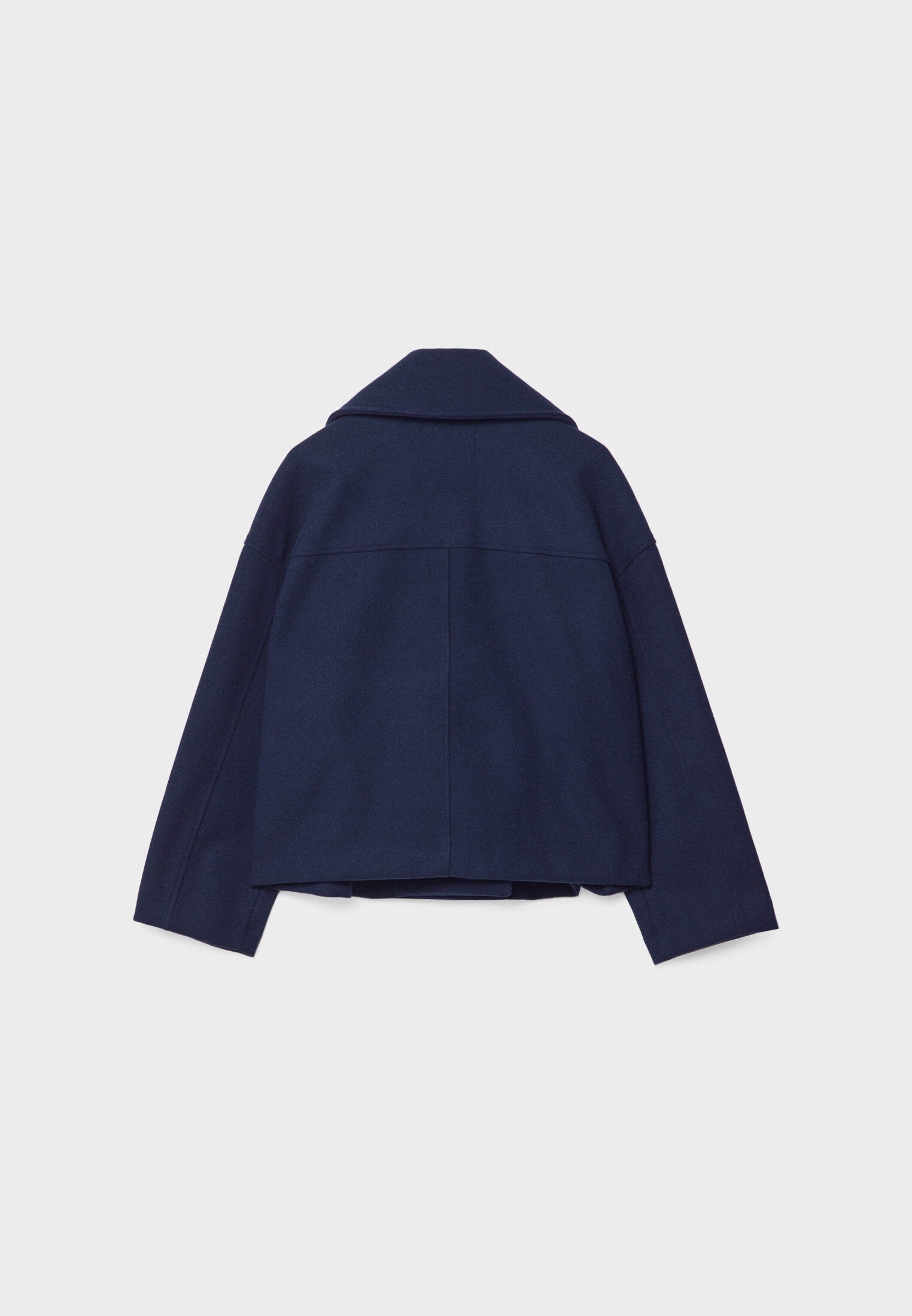 Short Trench Coat – Double-Breasted Short Trench Jacket with Loose Fit for Women-Myra Lina