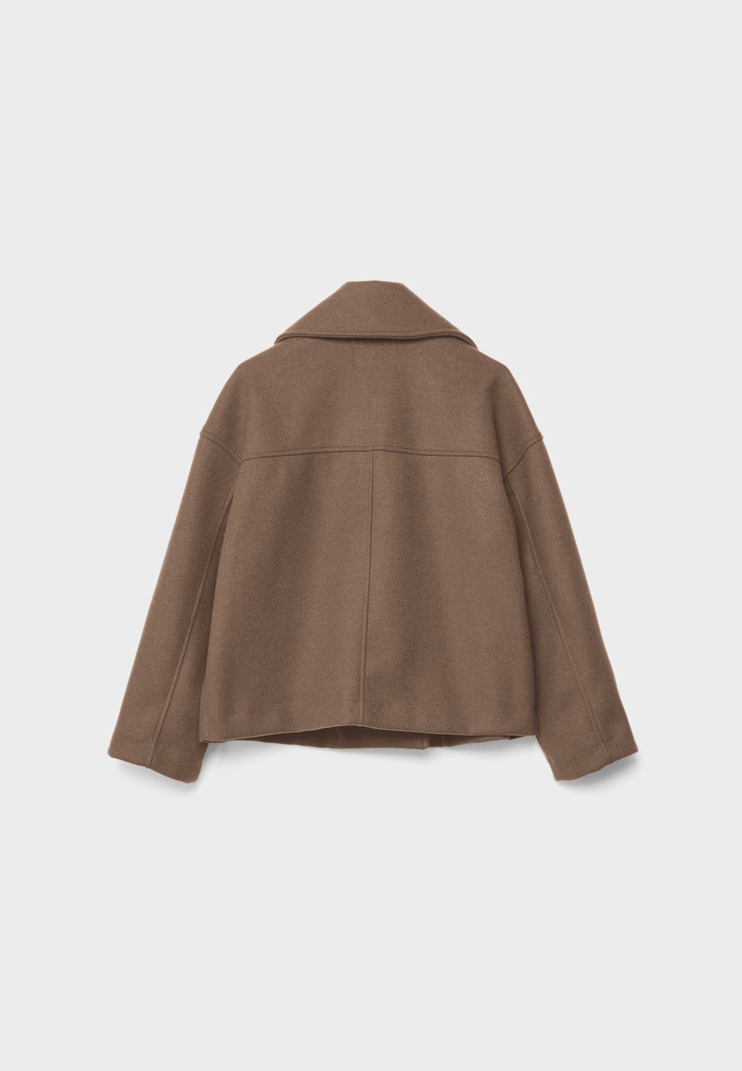 Short Trench Coat – Double-Breasted Short Trench Jacket with Loose Fit for Women-Myra Lina