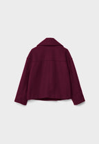Short Trench Coat – Double-Breasted Short Trench Jacket with Loose Fit for Women-Myra Lina