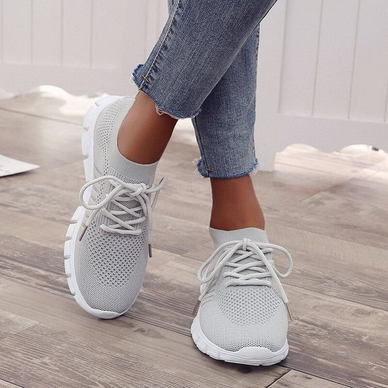Slip-On Trainers | Mesh | Walking | Slip-On Sneakers | Orthopedic Shoes for Women-Myra Lina