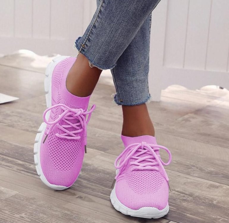 Slip-On Trainers | Mesh | Walking | Slip-On Sneakers | Orthopedic Shoes for Women-Myra Lina
