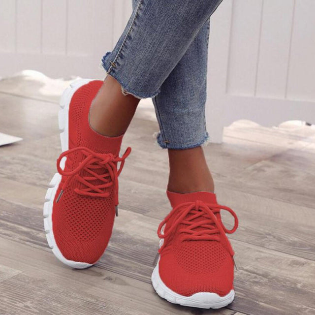 Slip-On Trainers | Mesh | Walking | Slip-On Sneakers | Orthopedic Shoes for Women-Myra Lina