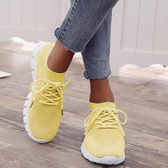 Slip-On Trainers | Mesh | Walking | Slip-On Sneakers | Orthopedic Shoes for Women-Myra Lina
