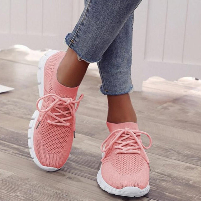 Slip-On Trainers | Mesh | Walking | Slip-On Sneakers | Orthopedic Shoes for Women-Myra Lina
