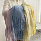 Thick Scarf – Thick Wool Cashmere-Style Scarf for Women for Winter-Myra Lina