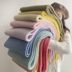 Thick Scarf – Thick Wool Cashmere-Style Scarf for Women for Winter-Myra Lina