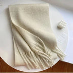 Thick Scarf – Thick Wool Cashmere-Style Scarf for Women for Winter-Myra Lina