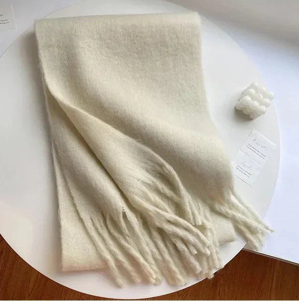 Thick Scarf – Thick Wool Cashmere-Style Scarf for Women for Winter-Myra Lina
