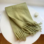 Thick Scarf – Thick Wool Cashmere-Style Scarf for Women for Winter-Myra Lina