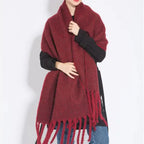 Thick Scarf – Thick Wool Cashmere-Style Scarf for Women for Winter-Myra Lina
