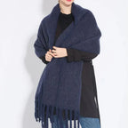 Thick Scarf – Thick Wool Cashmere-Style Scarf for Women for Winter-Myra Lina