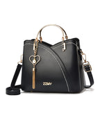Crossbody Bag for Women | Small Top Handle Handbag | Vegan Leather-Myra Lina