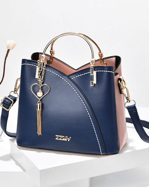 Crossbody Bag for Women | Small Top Handle Handbag | Vegan Leather-Myra Lina