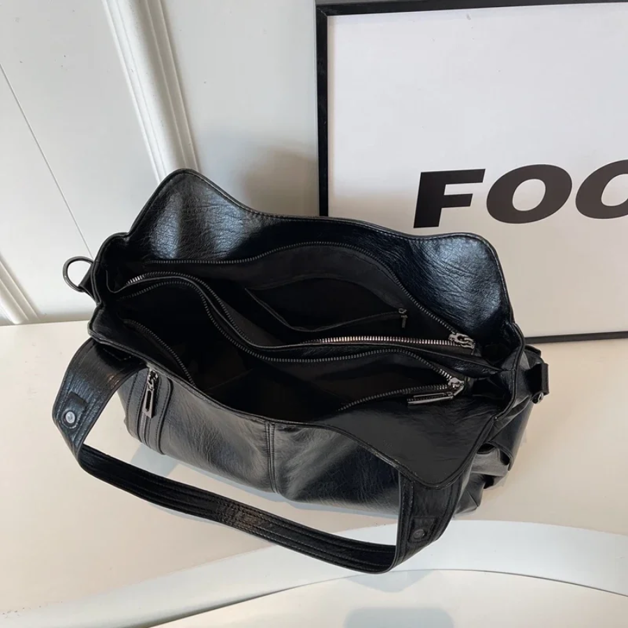 Tote Bag – Vegan Faux Leather – Everyday Use – Shoulder Bag-Myra Lina