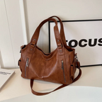 Tote Bag – Vegan Faux Leather – Everyday Use – Shoulder Bag-Myra Lina