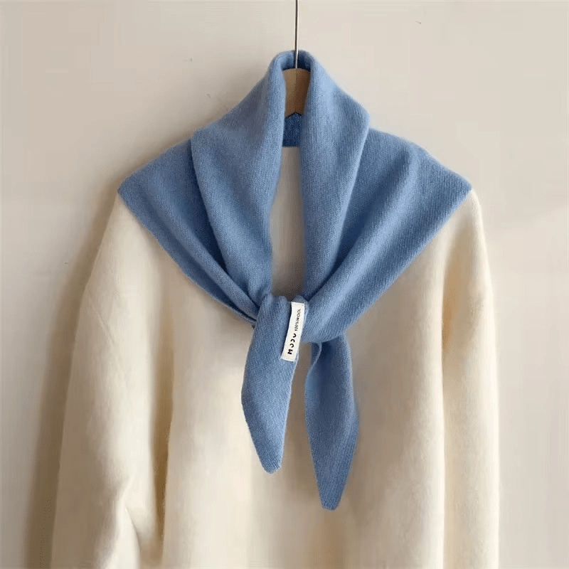 Triangle Knit Scarf | Small | Warm | Triangle Scarf | Women's Scarf-Myra Lina
