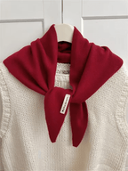 Triangle Knit Scarf | Small | Warm | Triangle Scarf | Women's Scarf-Myra Lina