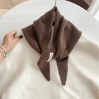 Triangle Knit Scarf | Small | Warm | Triangle Scarf | Women's Scarf-Myra Lina