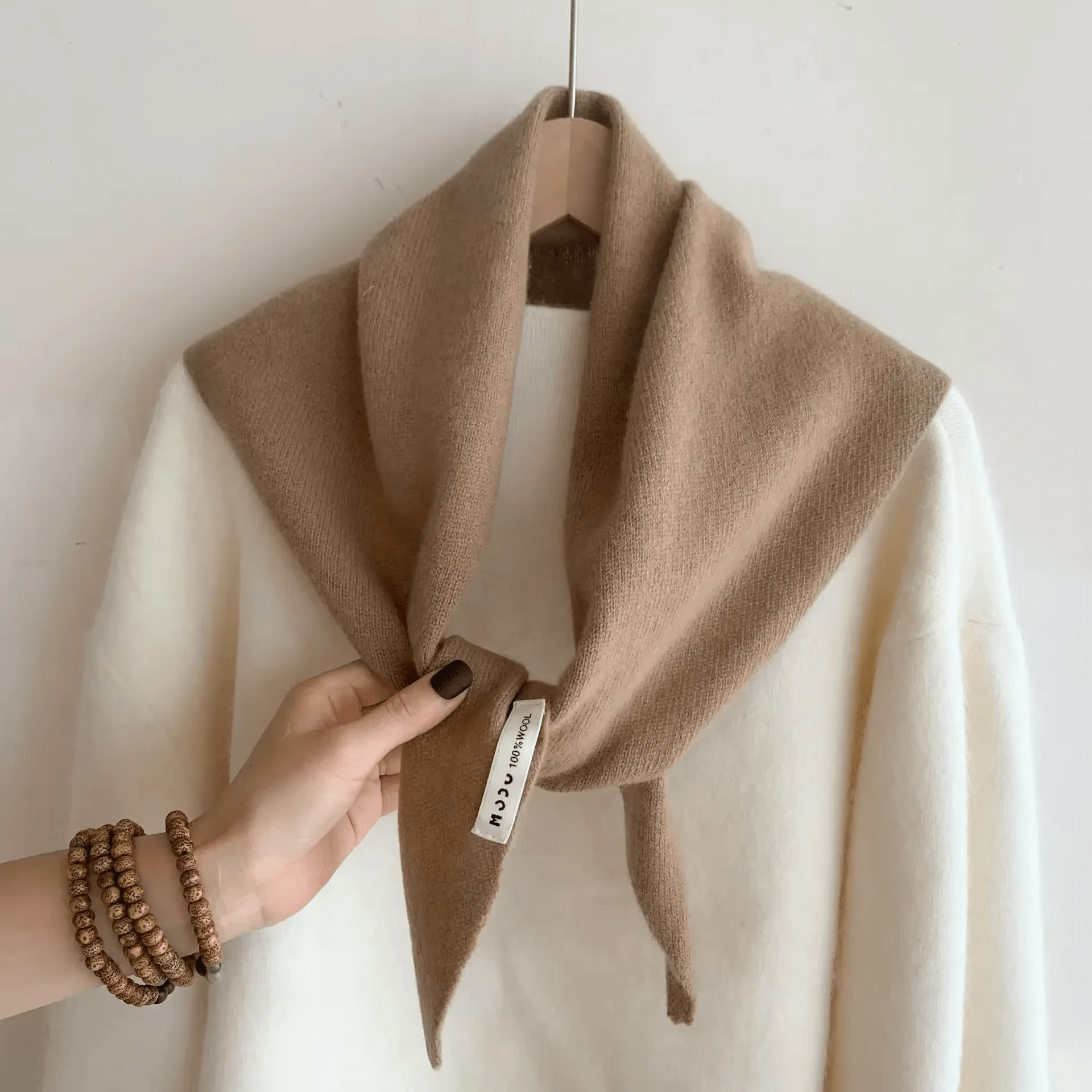 Triangle Knit Scarf | Small | Warm | Triangle Scarf | Women's Scarf-Myra Lina